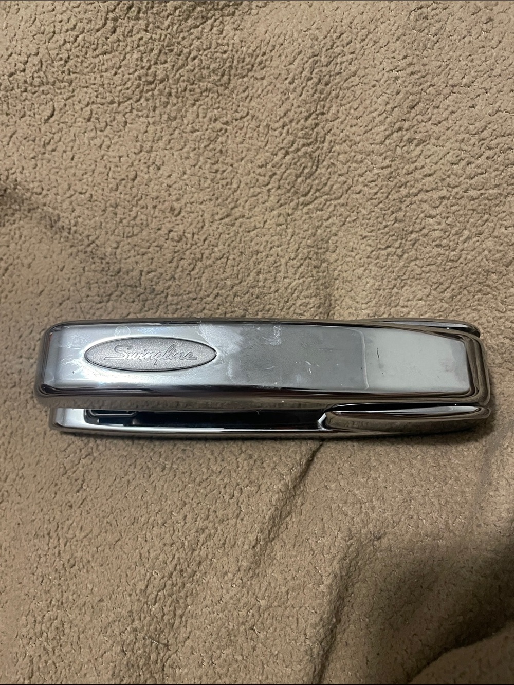 Chrome Metal Desktop Stapler - Classic Silver